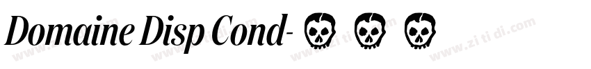 Domaine Disp Cond字体转换